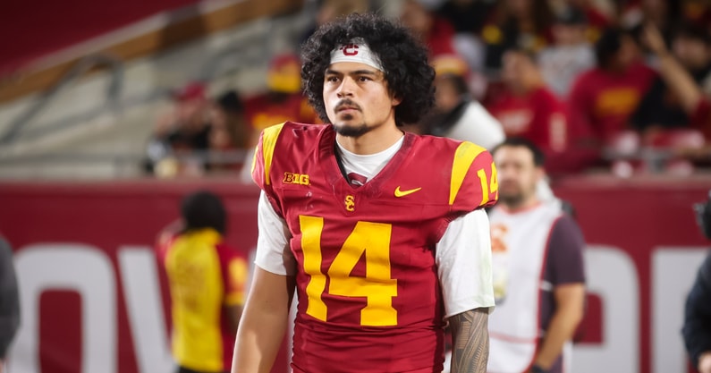 USC quarterback Jayden Maiava during a game against Northwestern