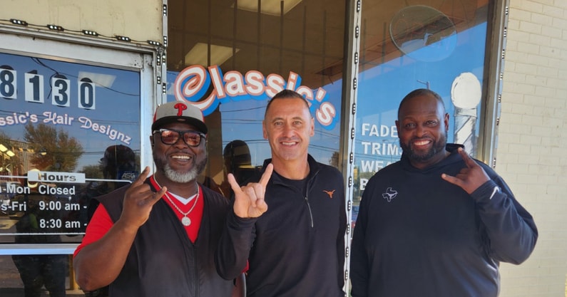 Steve Sarkisian and Chris Gilbert