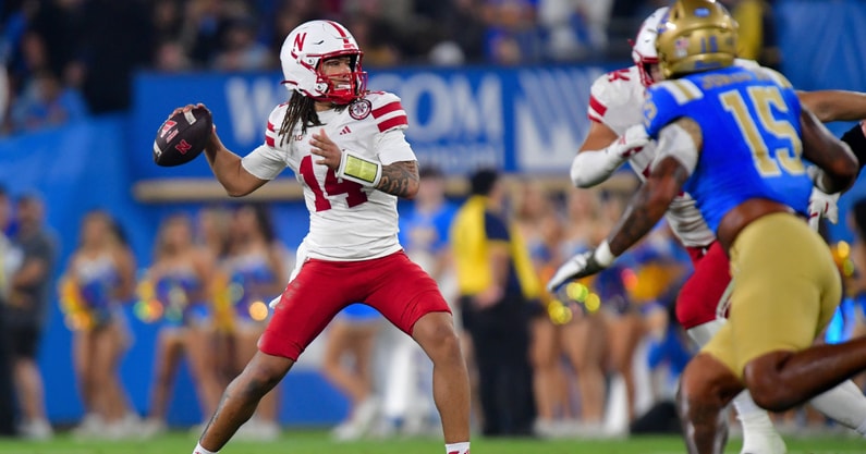 Nebraska football quarterback TJ Lateef vs. UCLA