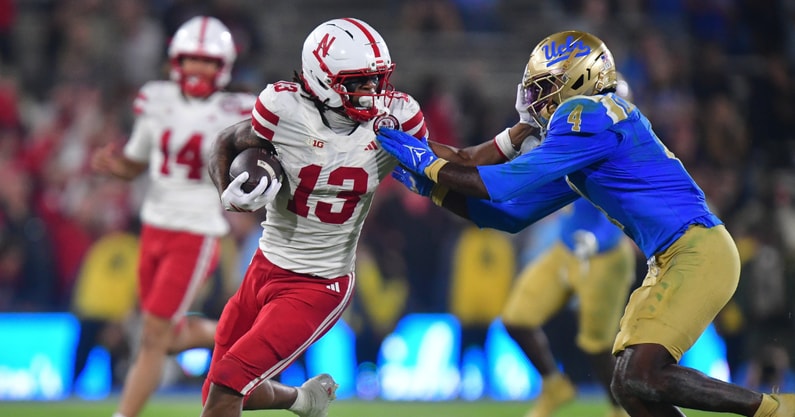 Nebraska football WR Nyziah Hunter vs. UCLA