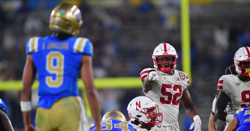 Nebraska football LB Dylan Rogers vs. UCLA