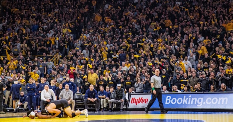 Iowa wrestling crowd