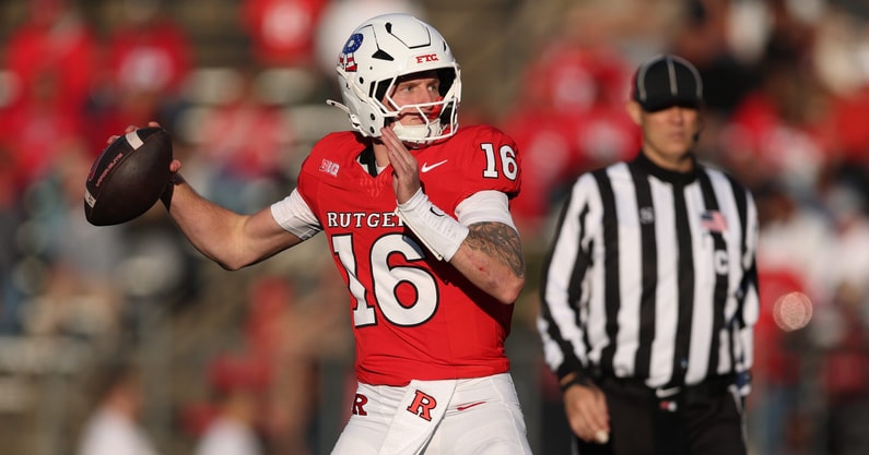 Rutgers Football QB Athan Kaliakmanis versus Maryland 2025