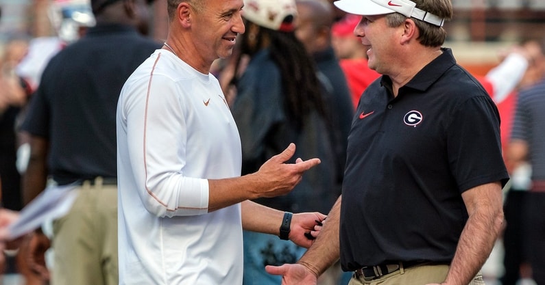 Steve Sarkisian and Kirby Smart