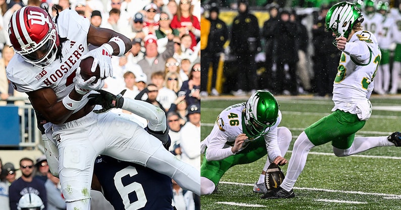 Indiana WR Omar Cooper, Oregon K Atticus Sappington