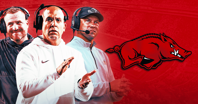arkansas razorbacks football coaching search intel