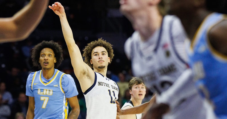 Notre Dame MBB Braeden Shrewsberry LIU