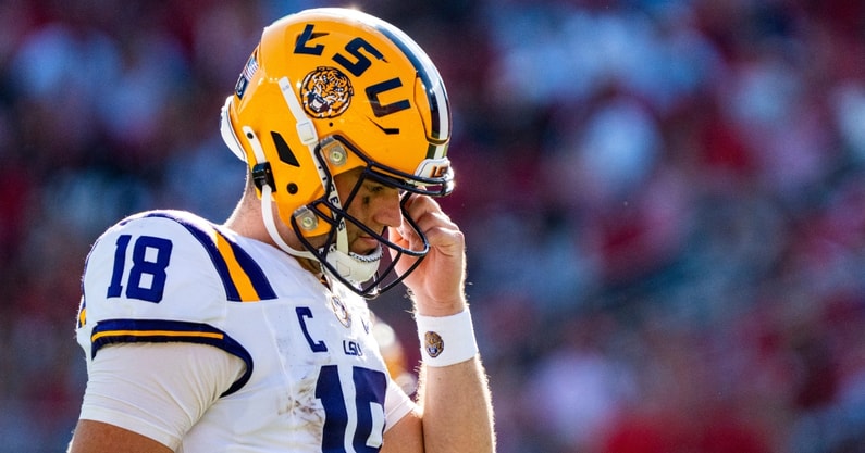 LSU QB Garrett Nussmeier (Photo: © Ayrton Breckenridge/Clarion Ledger / USA TODAY NETWORK via Imagn Images)