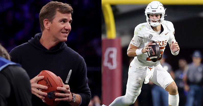 Former Giants QB Eli Manning, Texas QB Arch Manning