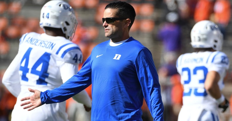 Duke coach Manny Diaz