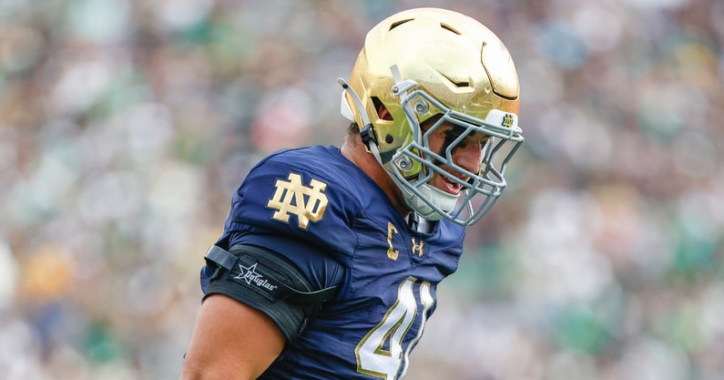 Notre Dame DT Donovan Hinish Purdue