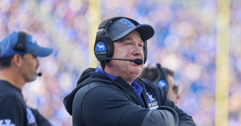 Kentucky head coach Mark Stoops during a win over Tennessee Tech - Dr. Michael Huang, Kentucky Sports Radio/On3