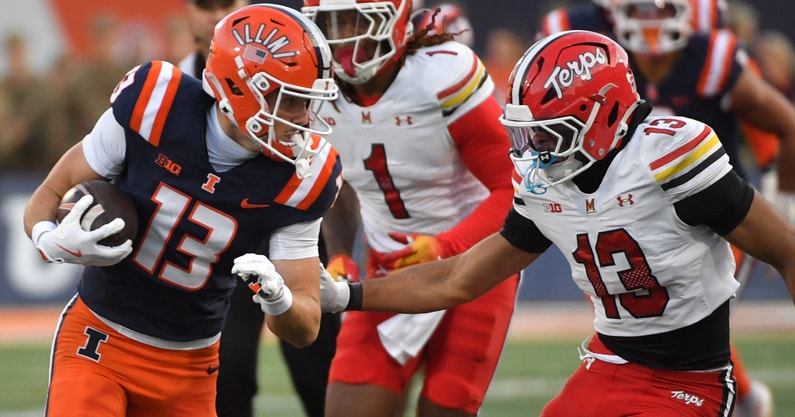 NCAA Football: Maryland at Illinois