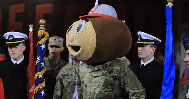 Brutus Buckeye by Birm -- Lettermen Row --