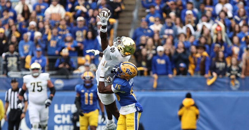 Notre Dame WR Malachi Fields Pitt
