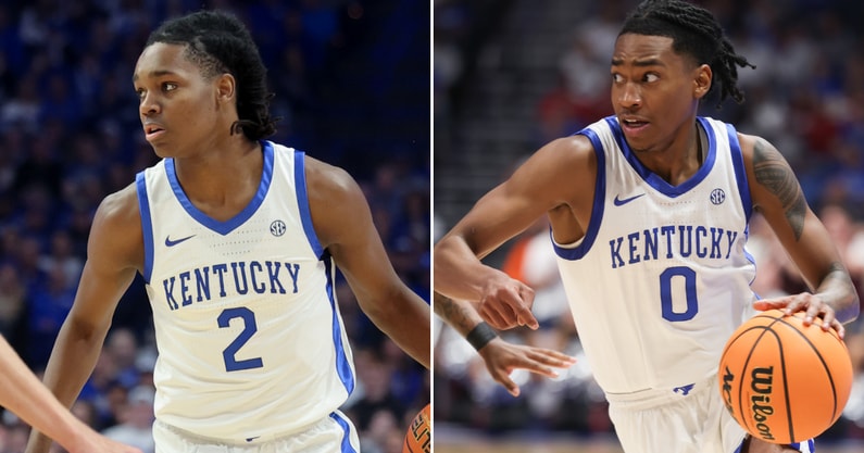 Photos of Jasper Johnson (left) and Rob Dillingham via Dr. Michael Huang, Kentucky Sports Radio