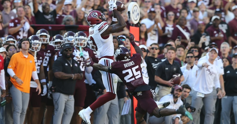 South Carolina wide receiver Nyck Harbor. Photo by: CJ Driggers | GamecockCentral
