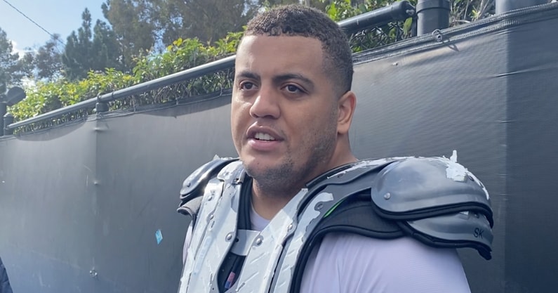 UCLA defensive lineman Keanu Williams