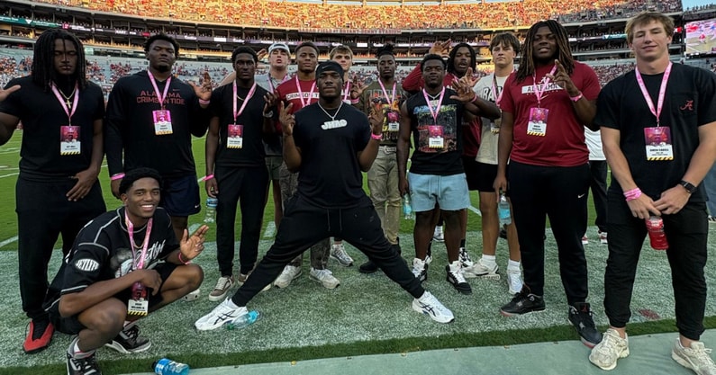 Alabama commits at Bryant-Denny Stadium