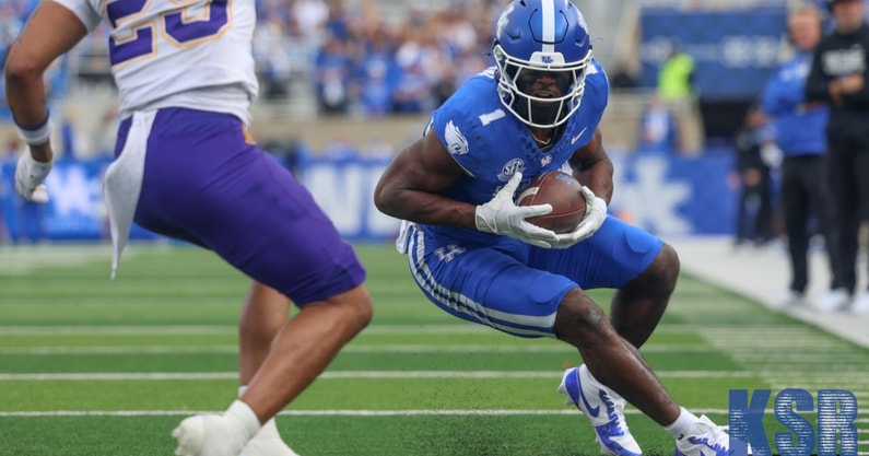 Kentucky wide receiver Kendrick Law vs. Tennessee Tech, via Dr. Michael Huang, KSR