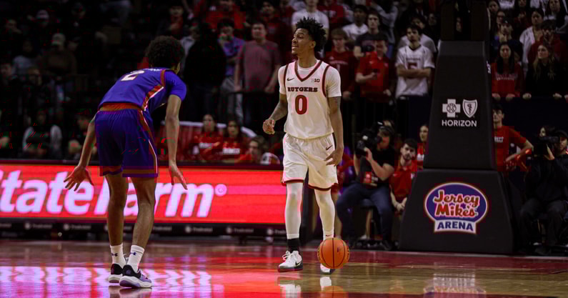Rutgers Basketball guard Tariq Francis versus American in 2025