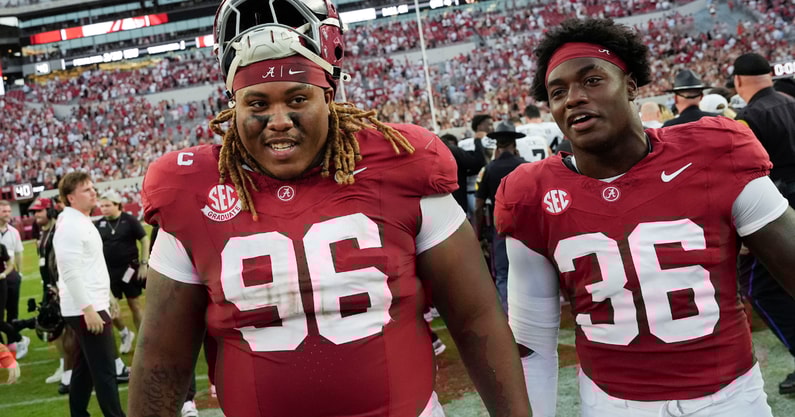 Alabama DL Tim Keenan and LB QB Reese