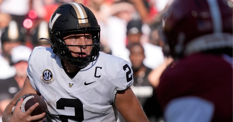 Vanderbilt QB Diego Pavia (at Alabama - 2025)