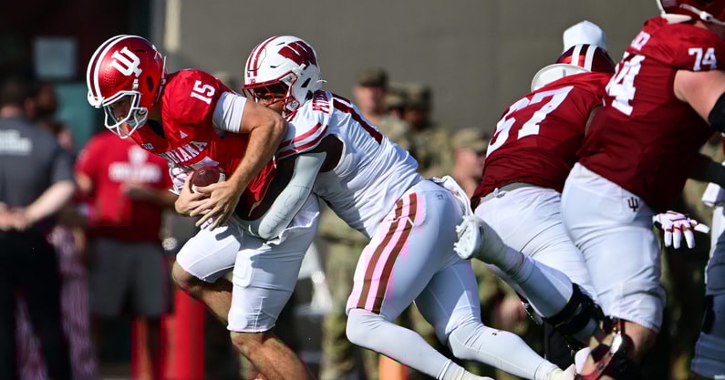 NCAA Football: Wisconsin at Indiana
