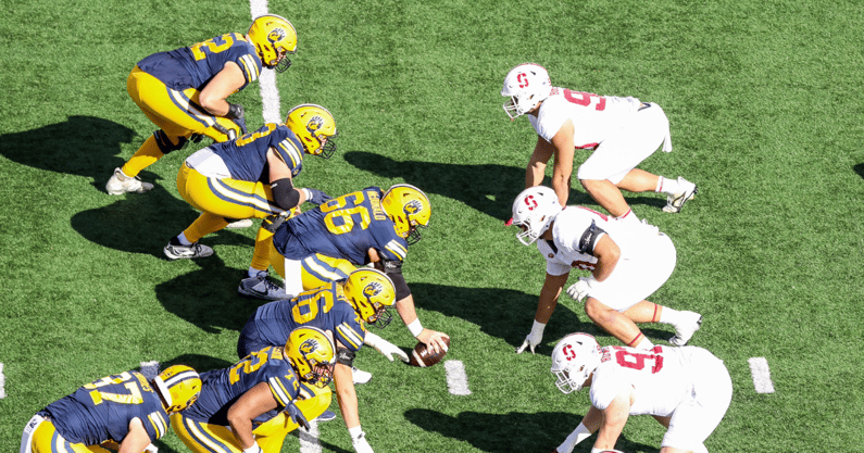 Cal and Stanford lines in 127th Big Game in 2024