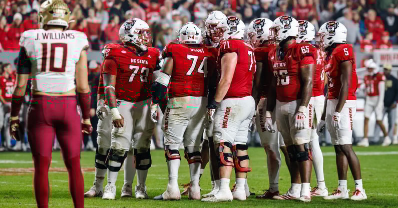 NC State offensive line
