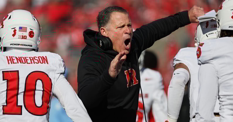 Rutgers Football Head Coach Greg Schiano versus Ohio State 2025