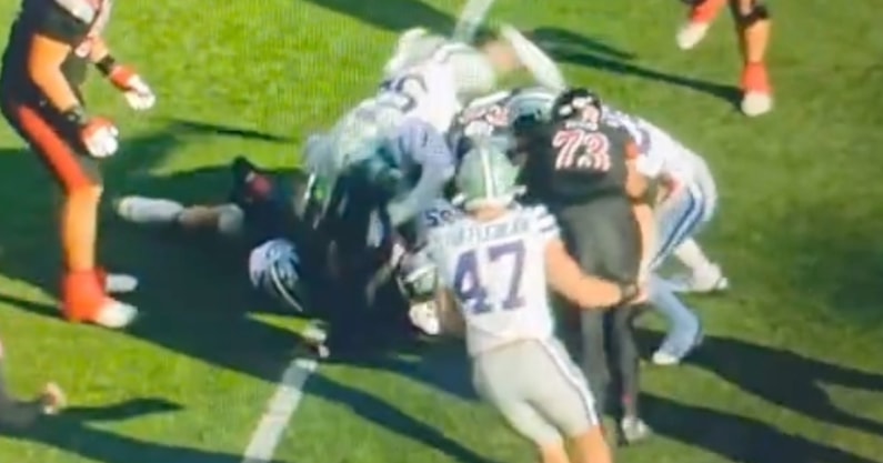 Kansas-State-defender-Ryan-Davis-ejected-for-dirty-late-hit-targeting