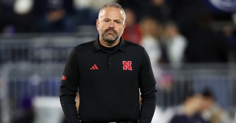 Nebraska football coach Matt Rhule against Penn State