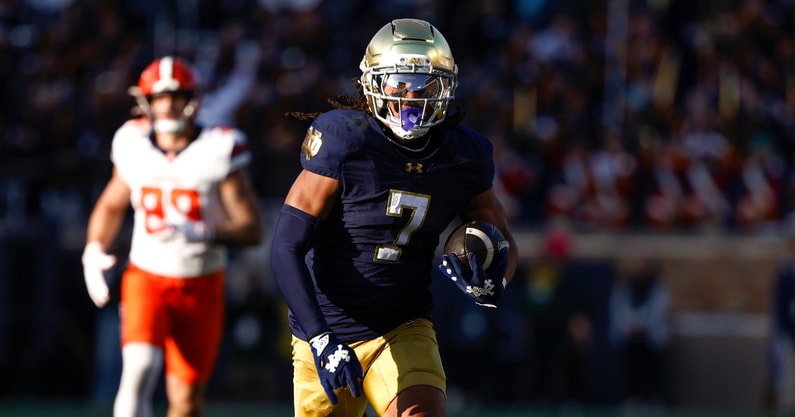 Notre Dame safety Jalen Stroman Syracuse