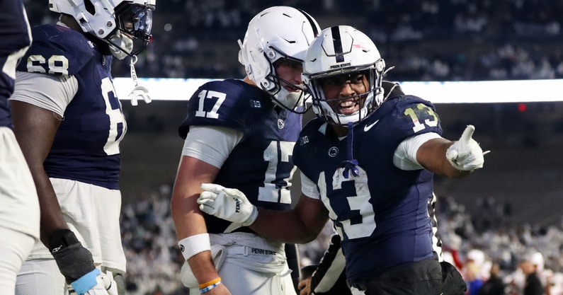 Penn State RB Kaytron Allen against Nebraska football