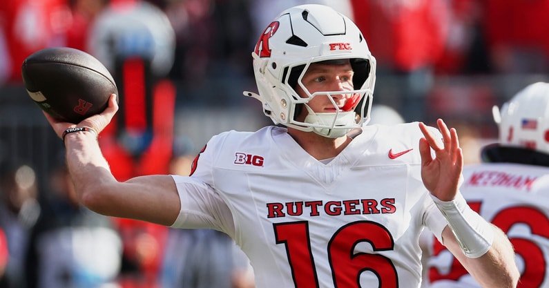 Rutgers Football QB Athan Kaliakmanis versus Ohio State 2025