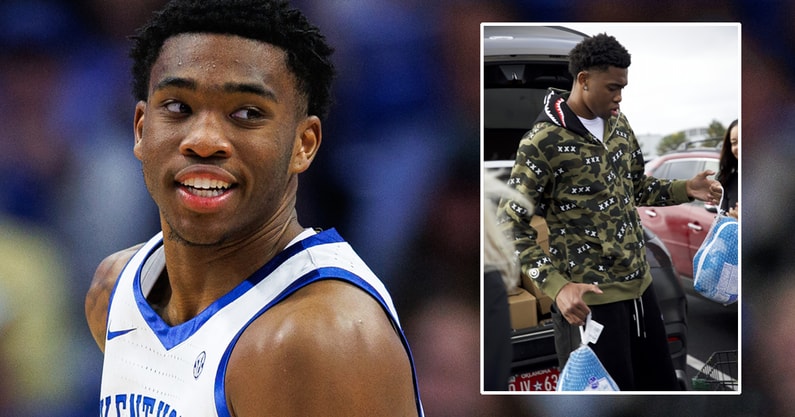 brandon-garrison-donates-30-turkeys-gods-pantry-food-bank-lexington