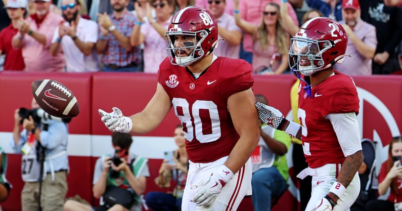 Alabama TE Josh Cuevas
