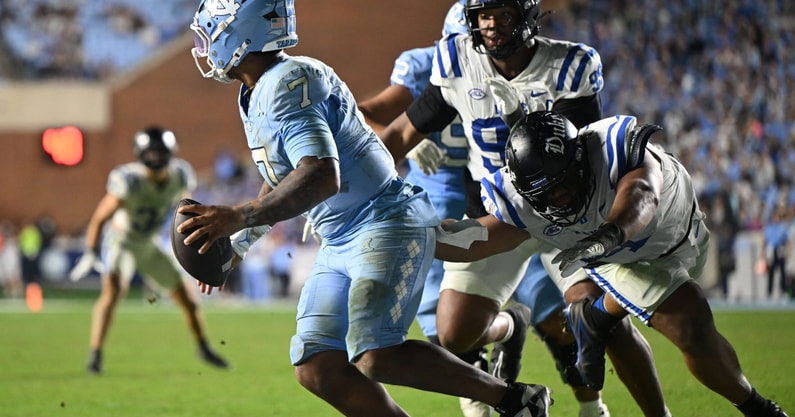 duke defense PFF against UNC