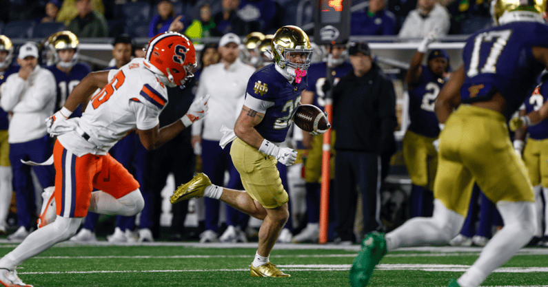 Notre Dame RB Aneyas Williams Syracuse