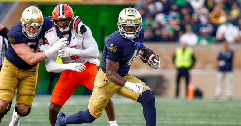 Notre Dame RB Jeremiyah Love Syracuse