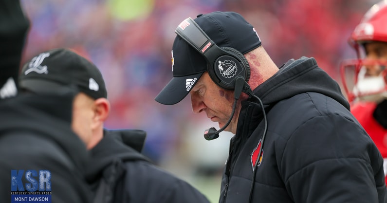 Michigan coaching candidate Jeff Brohm during Kentucky vs. Louisville - Photo by Mont Dawson, Kentucky Sports Radio