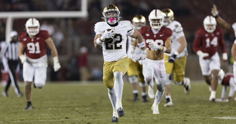 Notre Dame RB Aneyas Williams Stanford