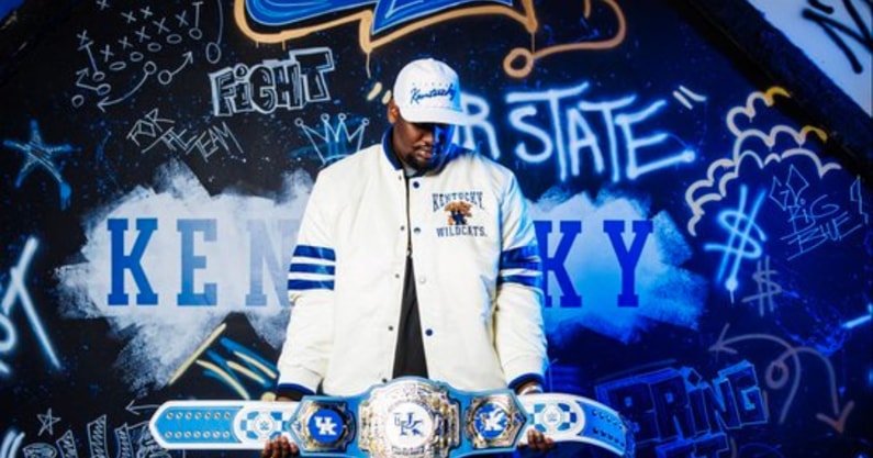 Caleb Pyfrom on his Kentucky visit (Photo: UK Athletics)