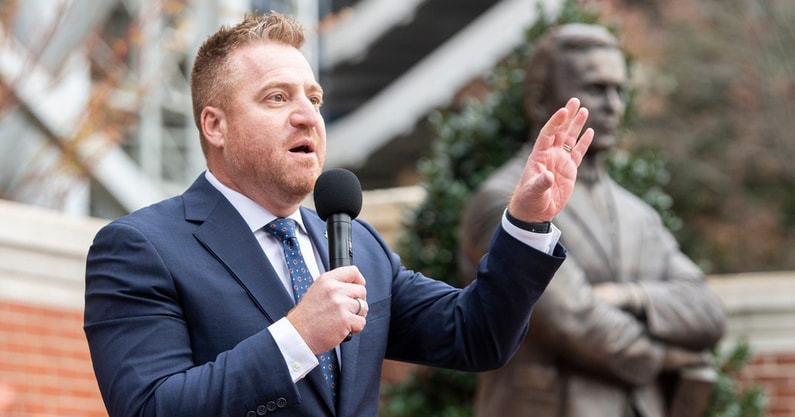 Alex Golesh (Photo by Jake Crandall/The Montgomery Advertiser)