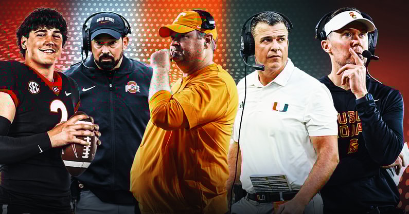 Curtis, Ryan Day, Josh Heupel, Mario Cristobal and Lincoln Riley