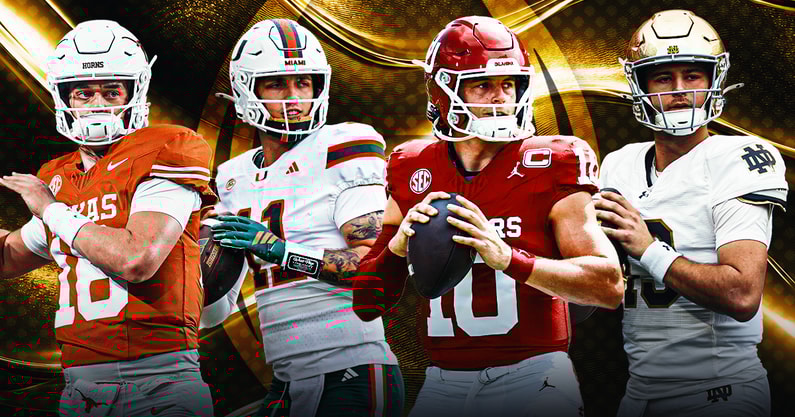 Arch manning, carson beck, CJ Carr and John Mateer