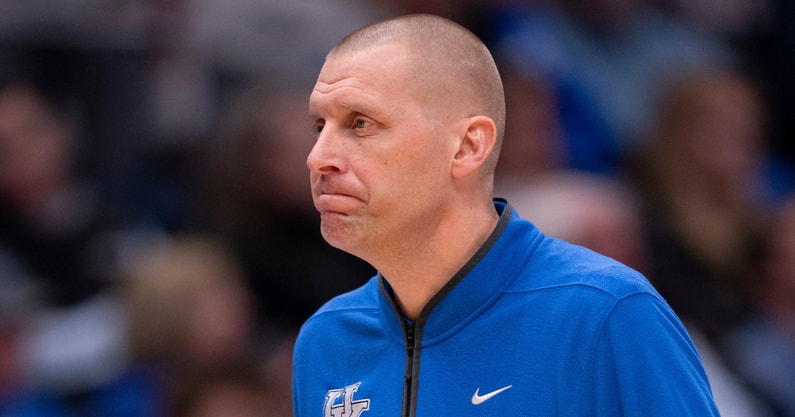 Kentucky coach Mark Pope turns back to his bench after another turnover against Gonzaga during their game at Bridgestone Arena in Nashville Friday, Dec. 5, 2025 - Denny Simmons / The Tennessean / USA TODAY NETWORK via Imagn Images