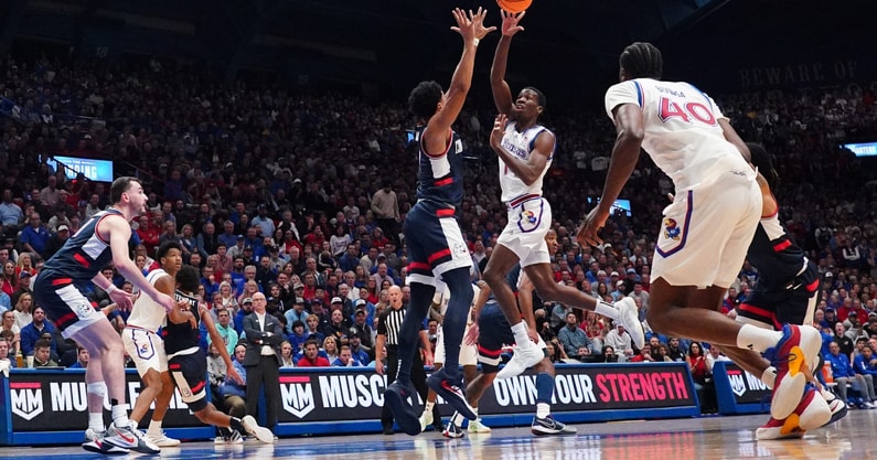 NCAA Basketball: Connecticut at Kansas