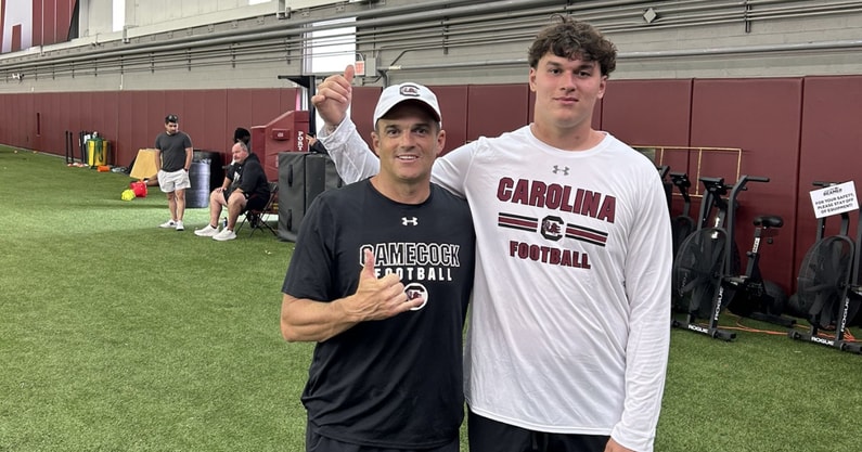 South Carolina football recruiting target Maxwell Hiller. Photo credit: @HillerMaxwell on Twitter/X